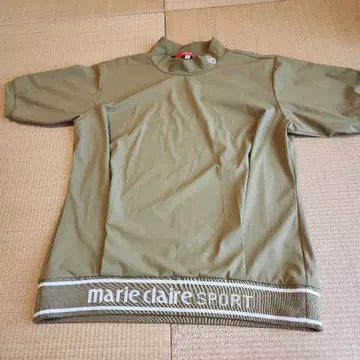marie claire SPORT L 사이즈 셔츠 올리브 그린