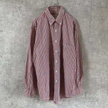 BEAMS 레트로 스트라이프 셔츠 버튼다운 셔츠 M 클래시컬