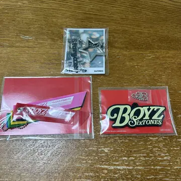 SixTONES 혜택 BOYZ Stargaze 러버 키링 카라비너