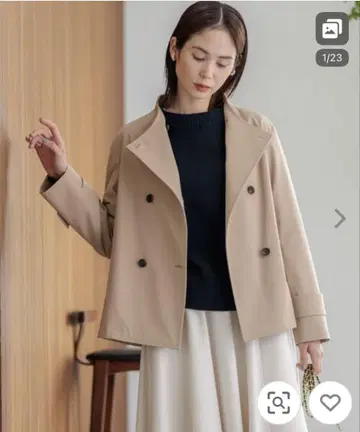 쿠미쿄쿠 숏 트렌치 컨디션 최상
