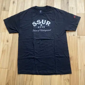 SSUR 블랙 T셔츠 Home of Underground
