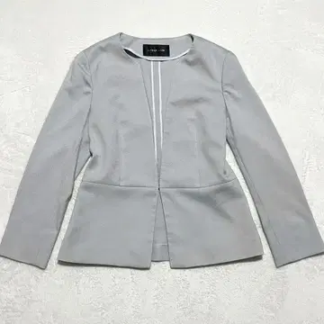 인터플래닛 노카라 자켓 얇은 소재 페플럼 봄/여름 포멀 40