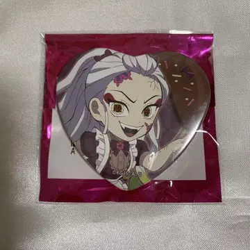 귀멸의 칼날 ufotable cafe 발렌타인 하트형 캔뱃지 다키