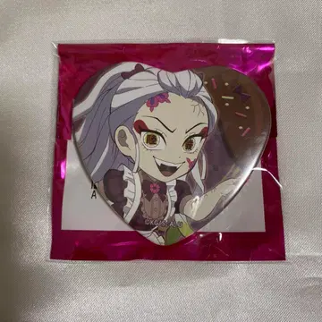 귀멸의 칼날 ufotable cafe 발렌타인 하트형 캔뱃지 다키
