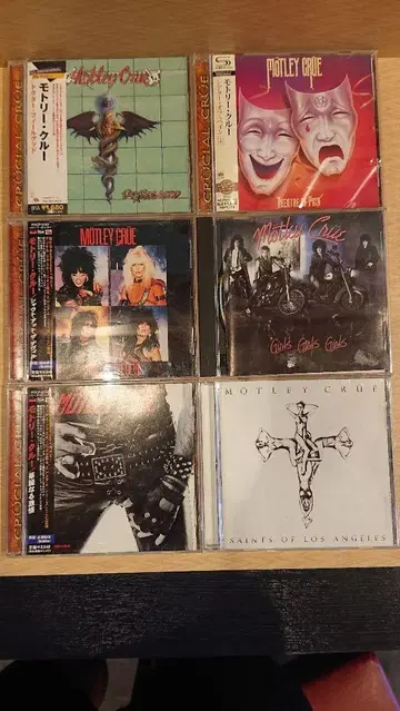 모틀리 크루 CD 세트 7매 (일본 국내 리마스터반 5매)