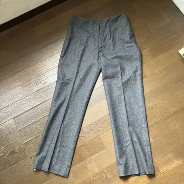 HERHIS 그레이 슬랙스 울 혼방