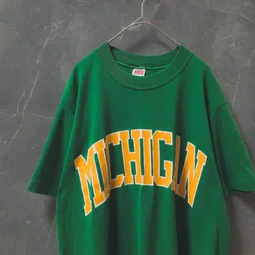 90s USA산 싱글 스티치 SOFFE MICHIGAN 칼리지 T
