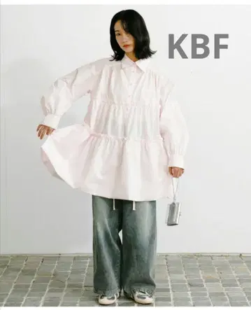 [새상품] 택 포함 KBF 티어드 벌룬 미니 원피스 긴팔