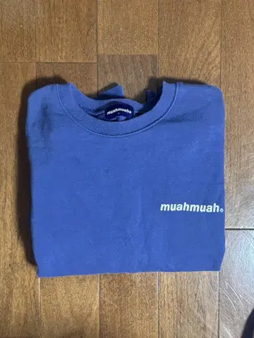 muahmuah 트레이닝복 맨투맨 블루 FREE