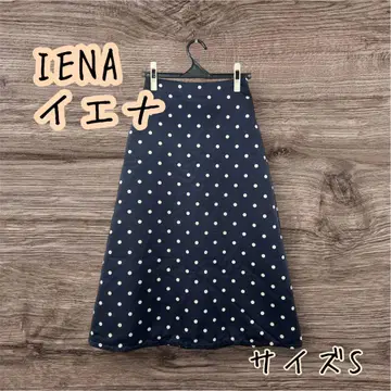 IENA 이에나 그로그랭 도트 트라페즈 스커트 플레어 스커트 34