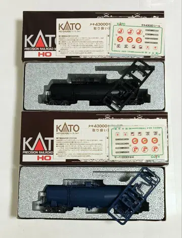 HO 게이지 KATO 타키43000형 탱크 자동차, 검정, 블루 각 1량