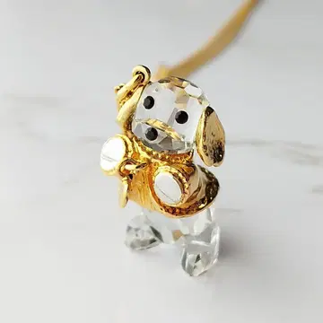 SWAROVSKI 스와로브스키 목걸이 크리스탈 도그 개