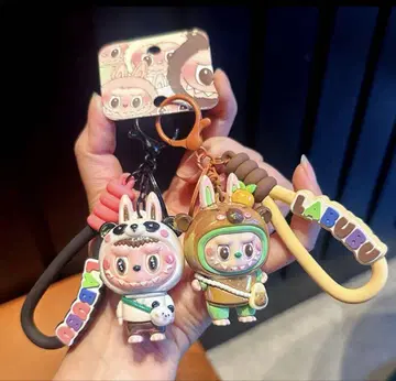 라부부 Labubu 키링 카피바라 팬더 코스튬 2종 세트