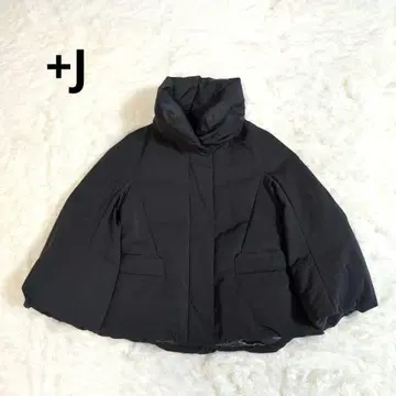 유니클로 +J 하이브리드 다운 자켓 블랙 질 샌더 블랙