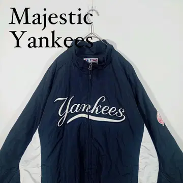 Majestic MLB 양키스 나일론 자켓 충전솜 바시티 자켓
