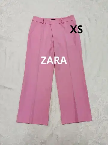 새상품 택 포함 Zara 자라 팬츠 크롭 스트레이트 여성용 핑크