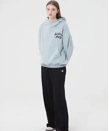 KIRSH UNI 레터링 로고 후디