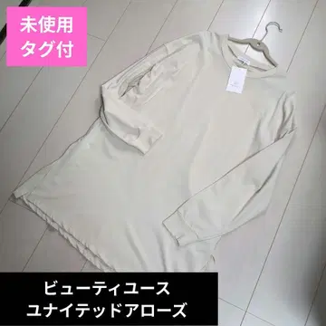 BEAUTY & YOUTH 긴팔 T셔츠 크림 9,350엔