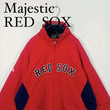 Majestic MLB RED SOX 나일론 자켓 레드삭스 충전솜