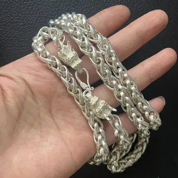 새상품 헤링본 목걸이 체인 소칼로 드래곤 헤드 약 60cm