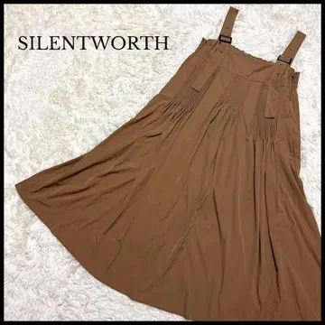 [ SILENTWORTH ] 사이렌트워스 어깨끈 포함 원피스 브라운