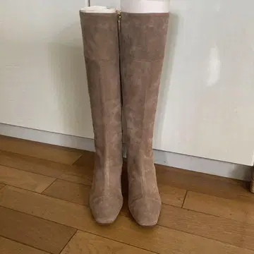 브루노말리 베이지 스웨이드 롱 부츠