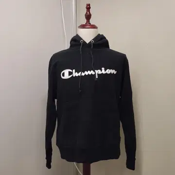 Champion 리버스 위브 와펜 로고 후드티 블랙 XL/JP A85