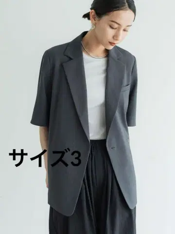 crewre 하프 슬리브 박스 자켓