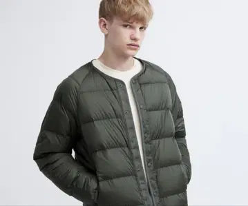 UNIQLO 리사이클 다운 자켓 XL 올리브 그린