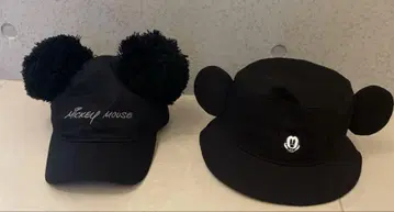 미키마우스 캡 햇 2개 세트