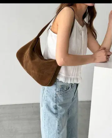 CANAL JEAN diggity 스웨이드 핸드백