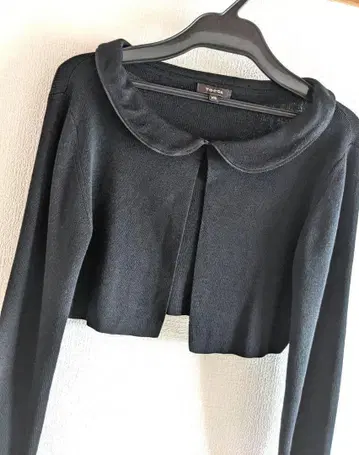 TOCCA 실크 100% 카라 부착 고급 볼레로 가디건 XS