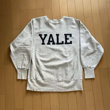 90s YALE 자수 트리코 태그 M 사이즈 챔피온 리버스 위브