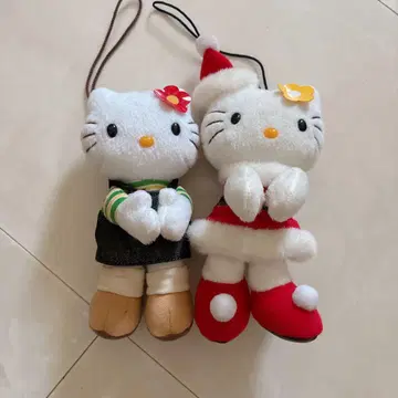 산리오 레트로 헬로키티 발길이 키티 마스코트 벨크로 테이프