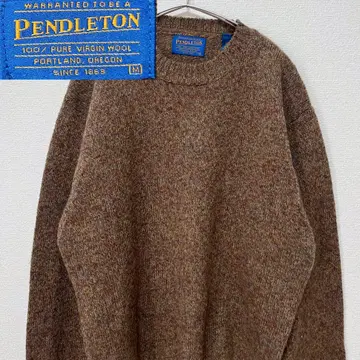 Pendleton 펜들턴 100% 퓨어 버진 울 스웨터 M