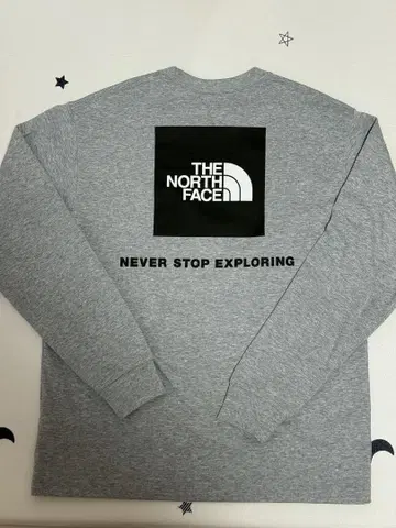 THE NORTH FACE M 그레이 긴팔 티셔츠