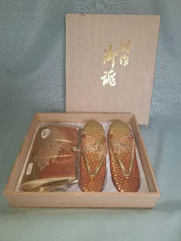 미사용 꽃무늬 조리 백 세트