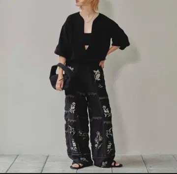 TODAYFUL Embroidery Patchwork Trousers