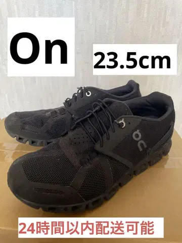 새상품급 On 올 블랙 메쉬 로우컷 러닝화 23.5cm