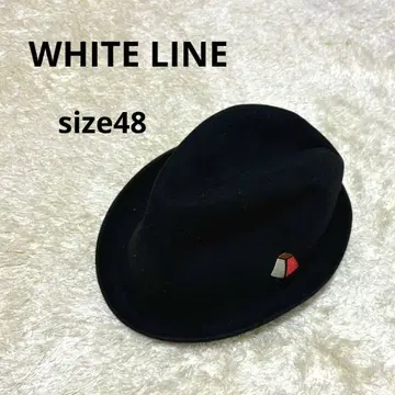 화이트라인 울 햇 블랙 48 WHITELINE