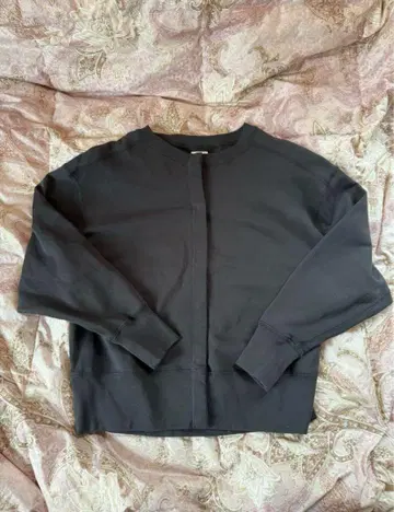 여성 코튼 맨투맨 가디건