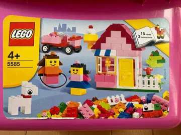 LEGO 5585 집 자동차 세트 핑크 집 강아지 반려동물
