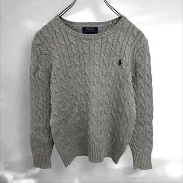 폴로 랄프로렌 케이블 니트 스웨터 여성용 키즈 M 150 ( A1