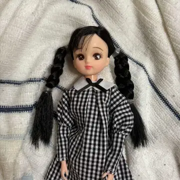 리카짱 캐슬 한정판 헤어 스타일링 블랙 헤어 트윈 테일