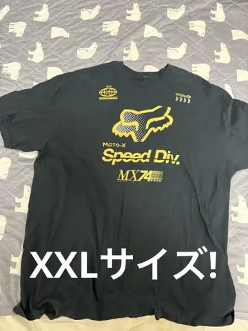 초레어 XXL! FOX MOTO-X 티셔츠 블랙 74