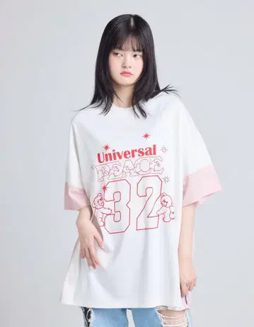 little sunny bite 32Big T white M 사이즈