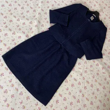 미쉘클랑 노카라 수트 38 W64 다크 네이비 라메 봄/가을 DMW