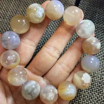벚꽃 마노 (사쿠라 마노) 팔찌 빅볼 17mm