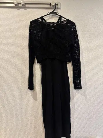 블랙 메쉬 셋업