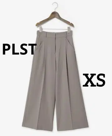 PLST 폴리 2WAY 스트레치 와이드 팬츠 그레이 XS